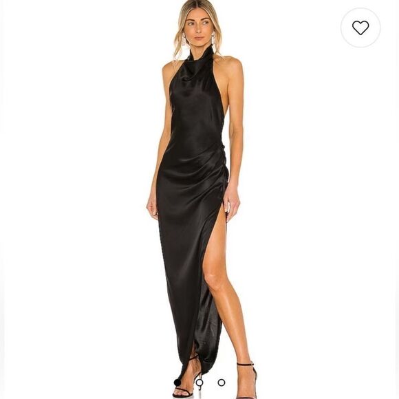 NWT Amanda Uprichard X REVOLVE Samba
Gown in Black Silk Medium - Picture 13 of 15